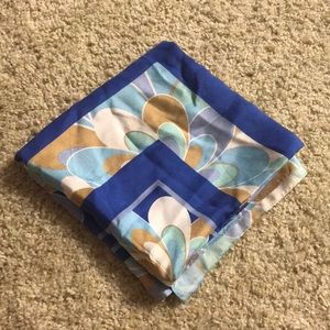 Blue Oscar De La Renta Scarf